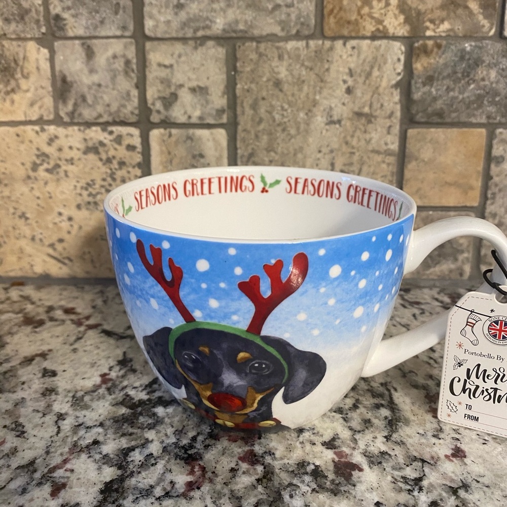New Portobello By Design Dachshund Christmas Mug
